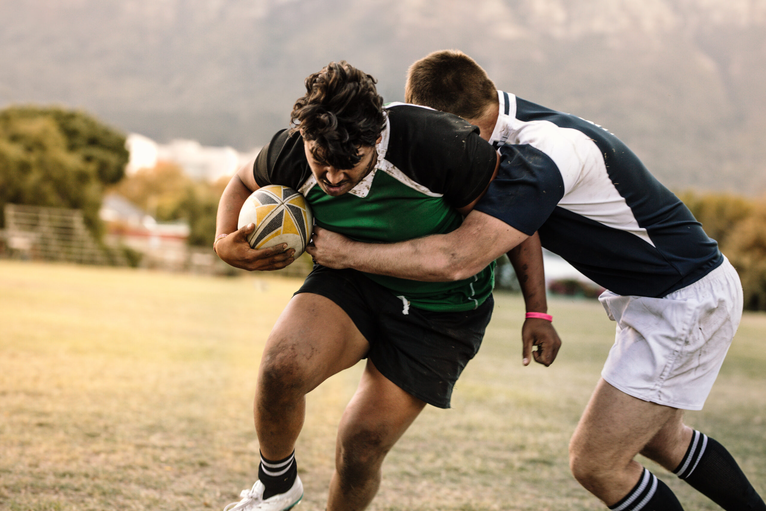 Blocking during rugby game 道家道学院 札幌校 札幌〈道〉学院